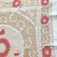 Nappe brodée à la main vintage 130x153 cm