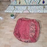 Pouf berbère bohemian fait main 60 X 60 X 25 CM