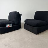 2 Ligne Roset armchairs from the 1970s.