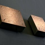 Pair of Brutalist wall lamps 60s