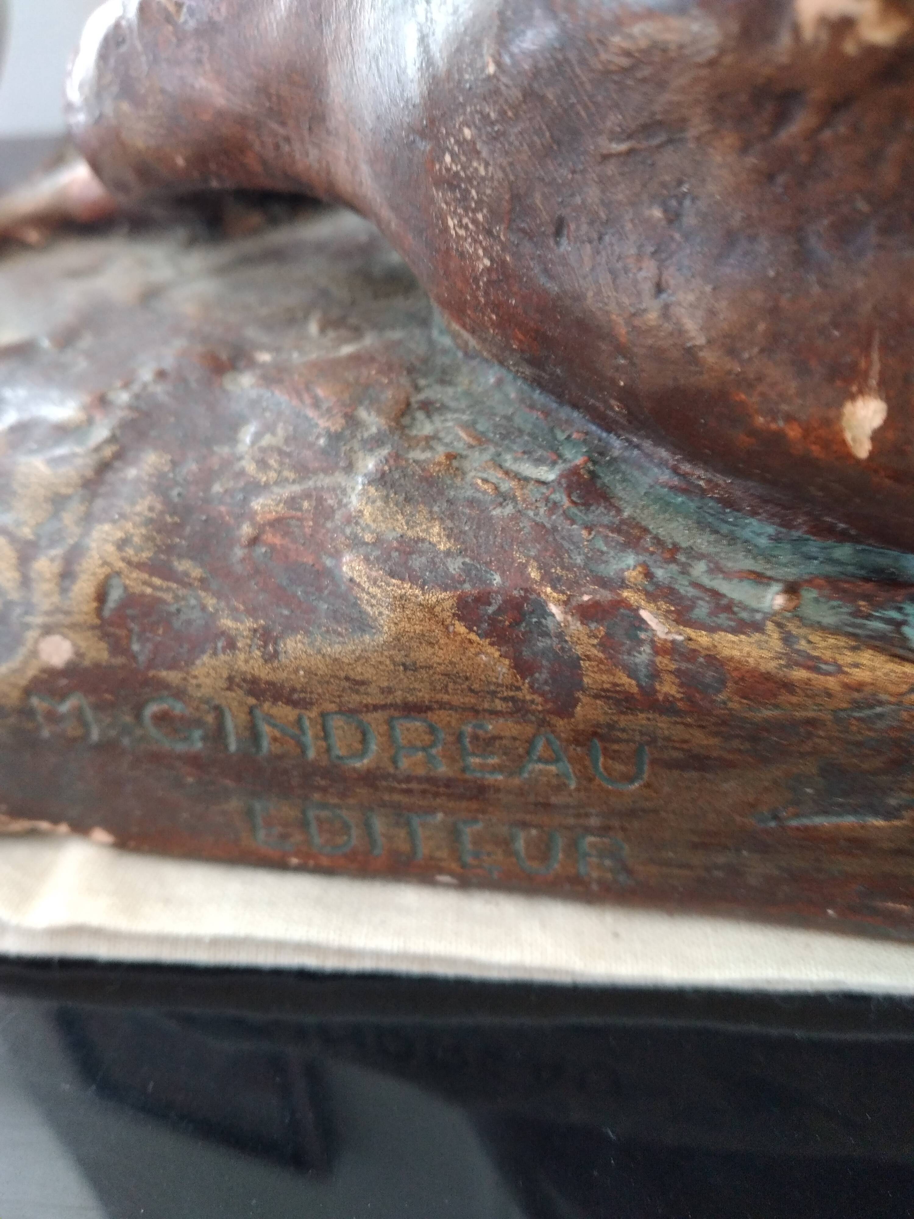 Animal sculpture by Emile Rouff