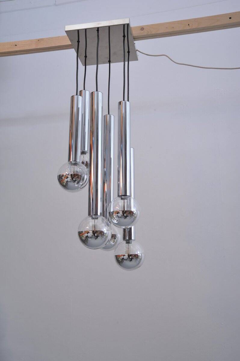 Lampe de plafond Cascade par Motoko Ishii pour Staff, années 1970.