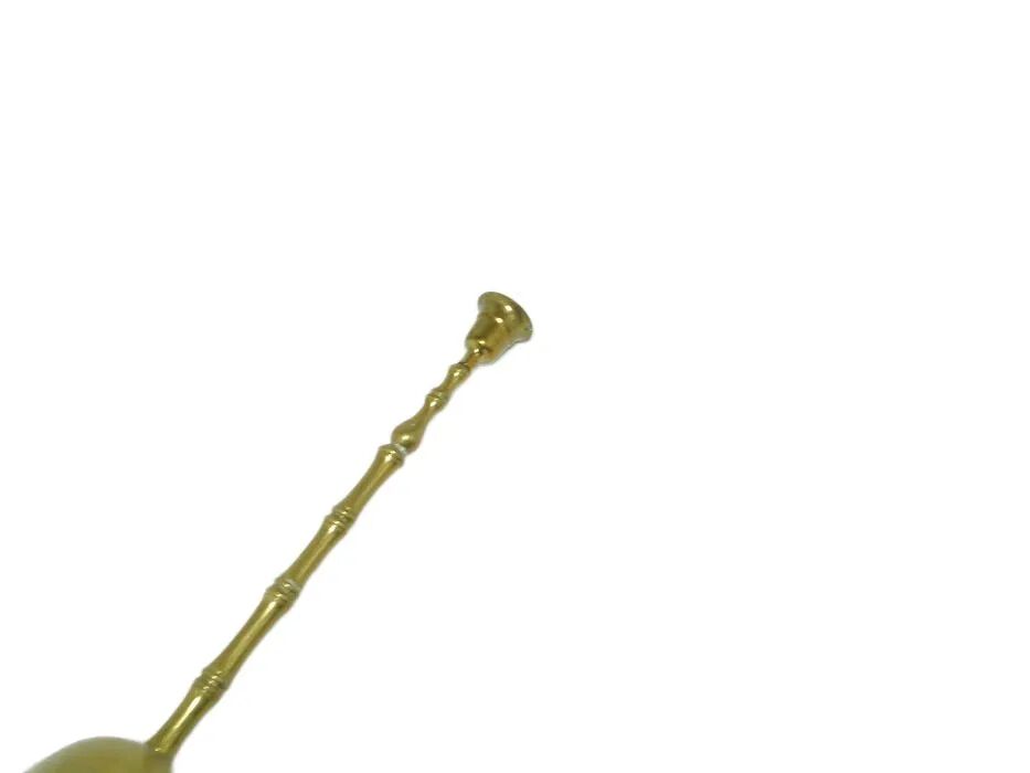 ABS Candleholder, mid-century modern, brass, Poland, 90s