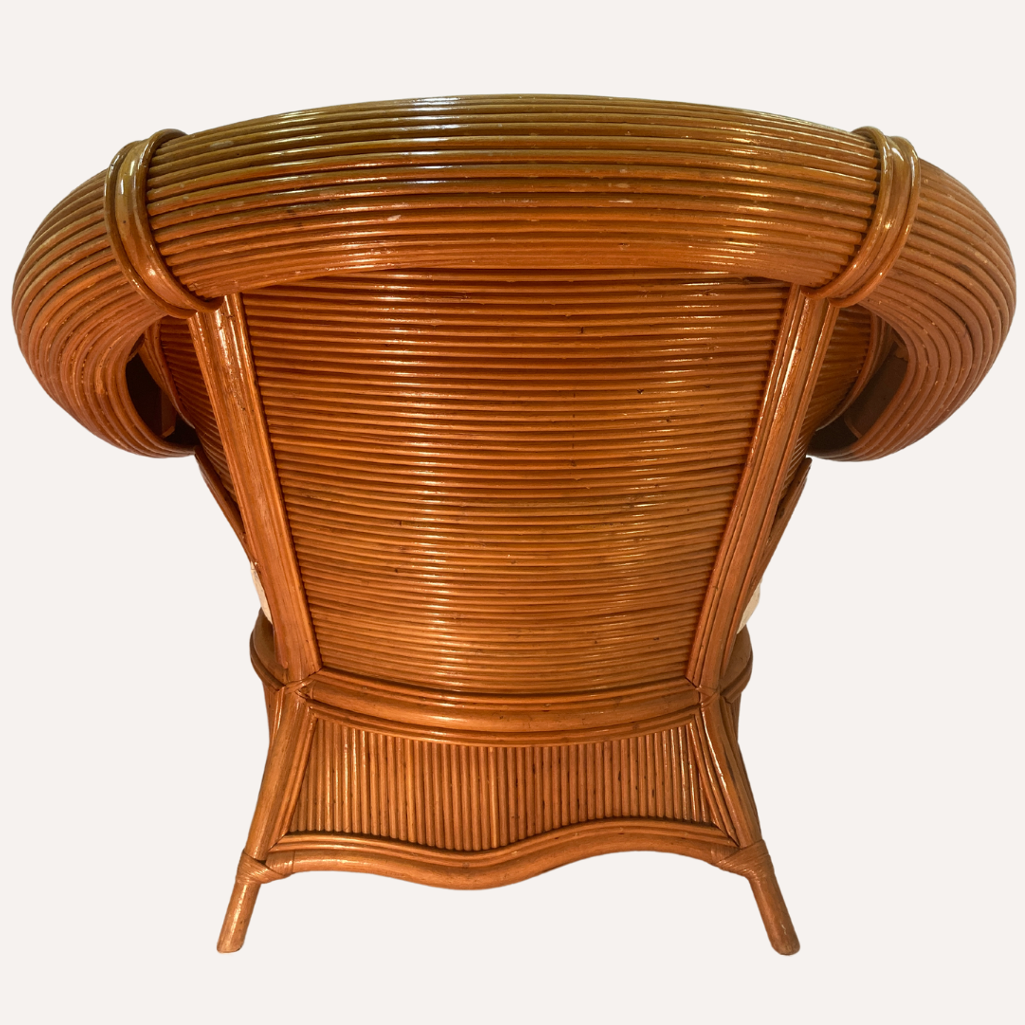 Armchair rattan bamboo lounge club chair, Vivai del Sud