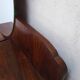 Art Deco dresser, solid walnut, veneer, 3 drawers, mirror.