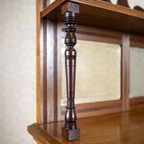 19th-Century Small Walnut Cabinet with the Motif of Sunflowers attributed to George Davis, 1890s