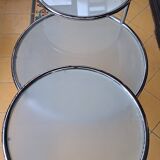 Vintage Chrome and Glass Swivel Coffee Table by Milo Baughman, Italy,