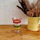 Vase en verre multicolore années 50