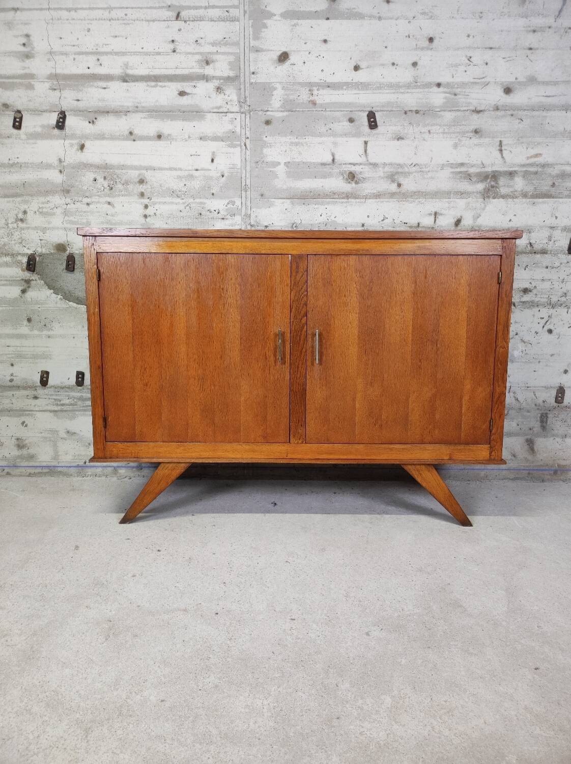 Vintage sideboard with compass feet