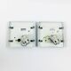 Pair of Mid-Century Glass Wall Lights/Sconces or Ceiling Lights from Limburg, Germany, 1960s