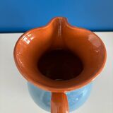 blue glazed ceramic carafe / blue glazed ceramic vase