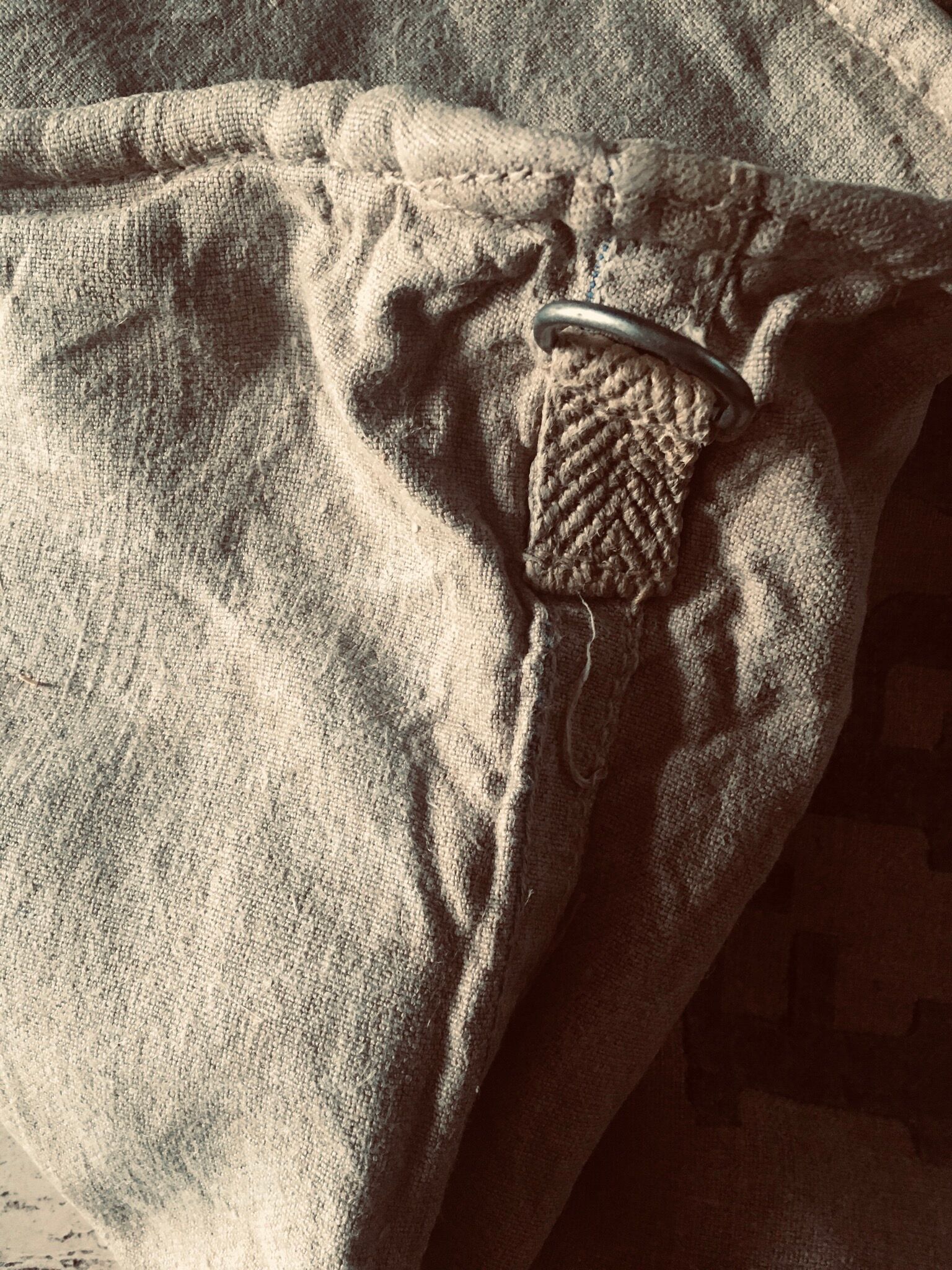 Linen canvas mailbag, 70s