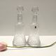 Pair of Transparent Crystal Decanter Bottles by Bleikristall, Germany