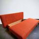 Chairperson / sofa / vintage orange sofa bed for 2 people