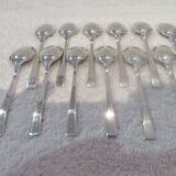 12 Christofle Concorde silver-plated mocha spoons, 10.1 cm