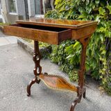 Small Walnut Side Table, England, 19th Century