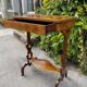 Small Walnut Side Table, England, 19th Century