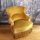 Green-yellow toad armchair