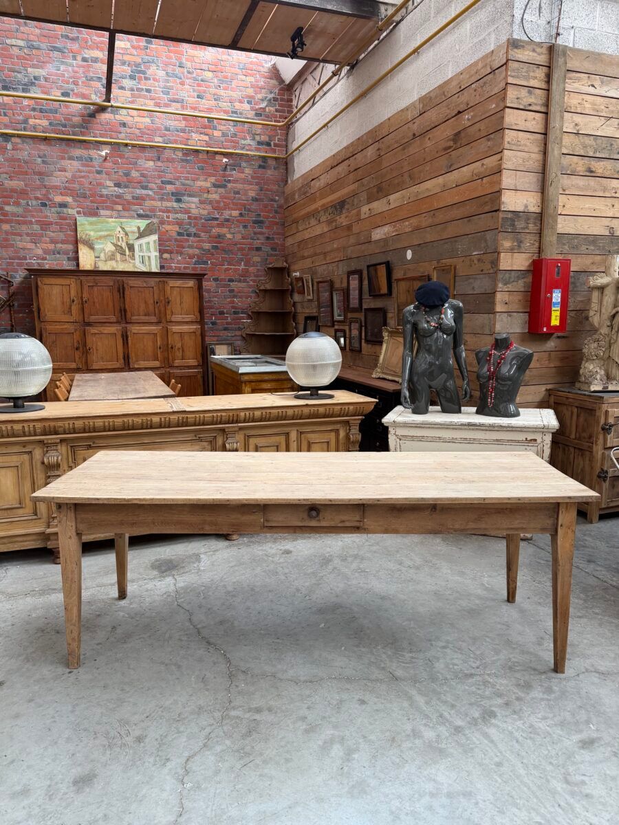 Oak farmhouse table from the early 20th century.
