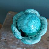 Cabbage mustard pot in slip