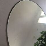 Ancient chiseled oval mirror 44x60cm
