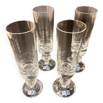 Set of 4 Speigelau champagne flutes