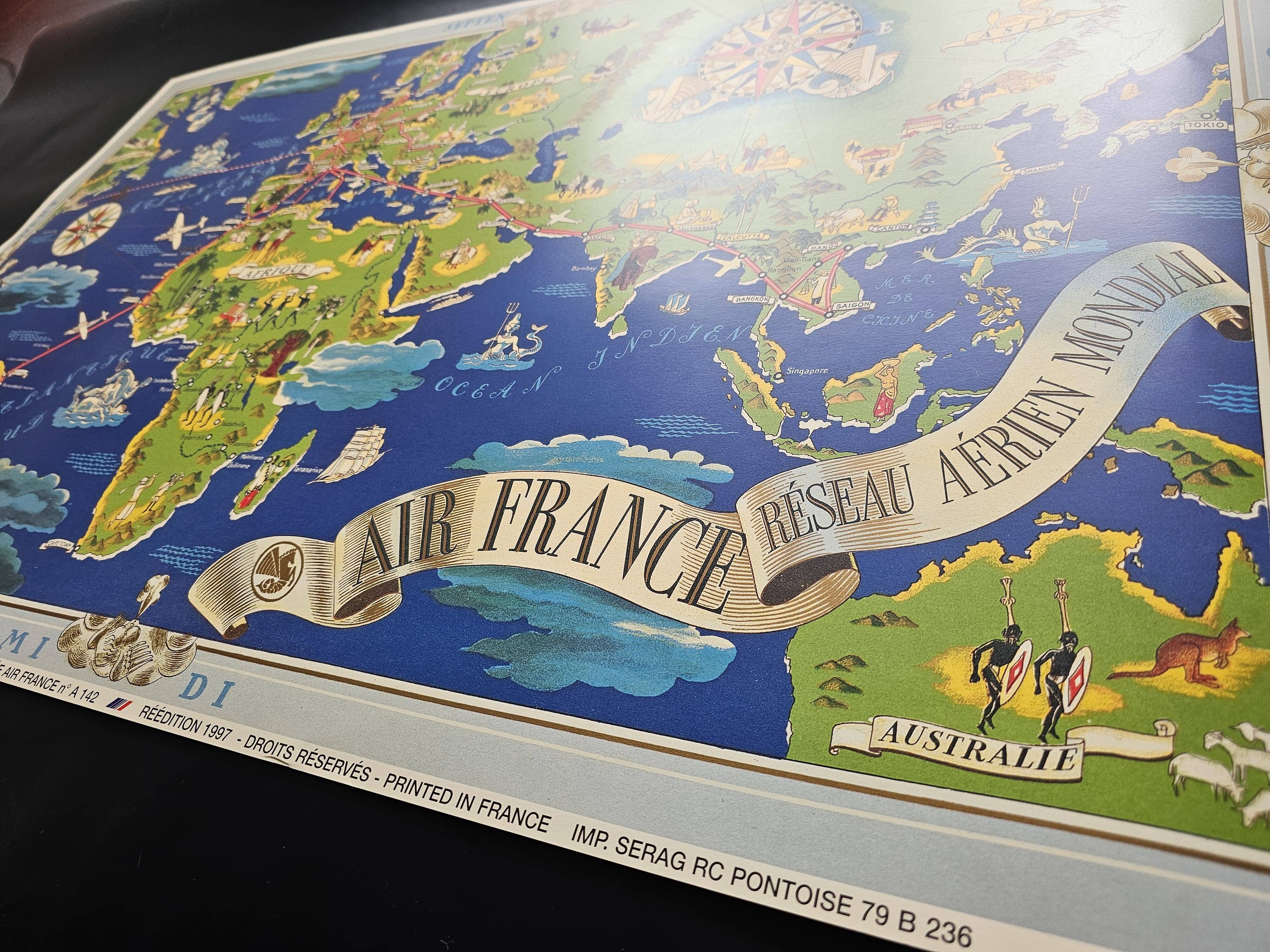 Air france poster - global air network