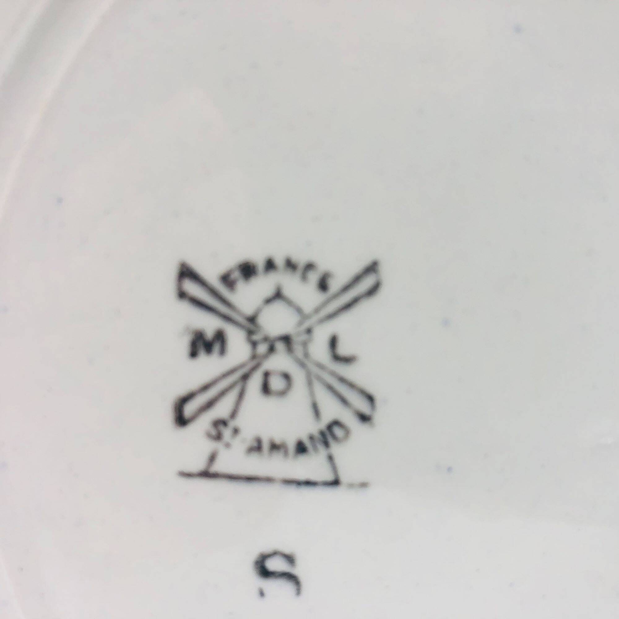 5 Dinner Plates, Orchies Moulin des Loups -St Amand