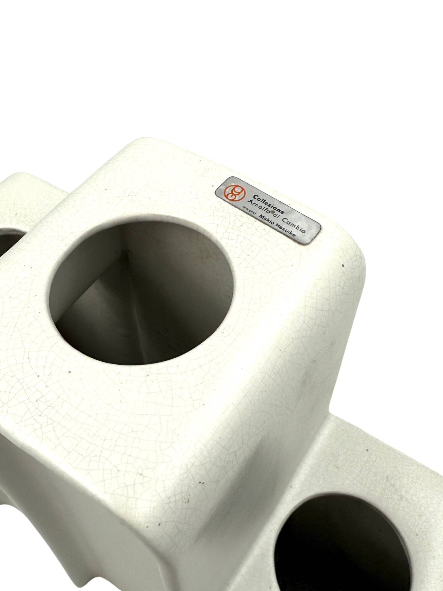 Makio Hasuike, space age ceramic vase, Arnolfo di Cambio, Italy 1975