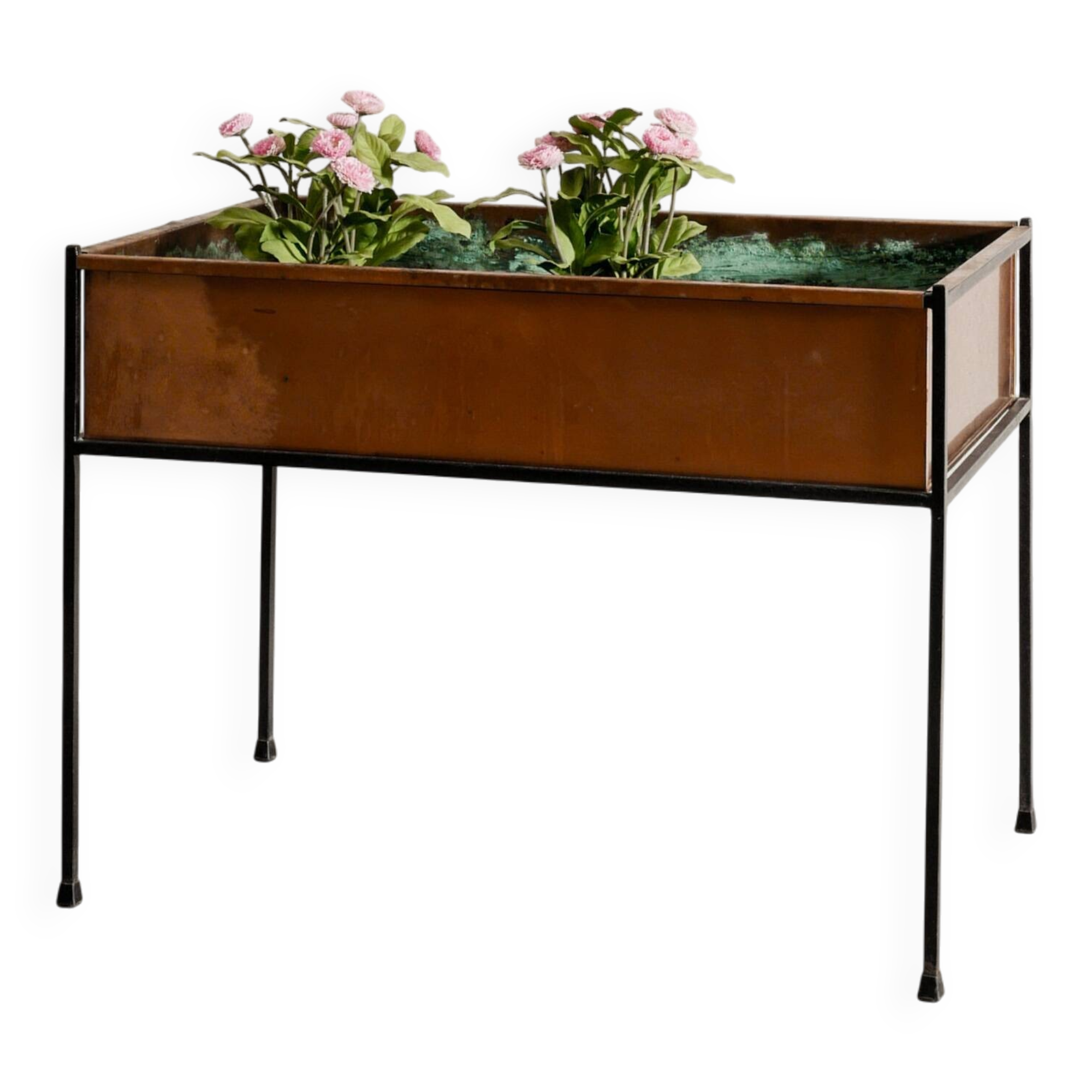 Swedish Mid Century Copper Metal Planter Hans-Agne Jakobsson, 1950s