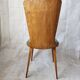 4 chaises vintage style Baumann bois et tissu