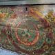Alsatian wedding chest painted wood old 19th
