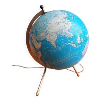 TARIDE 1974 world map globe