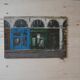Old oil painting on wood, rue Parisienne