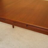 Scandinavian teak expandable dining table by Farstrup Mobelfabrik editions