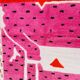 Hand-woven pink Berber rug
