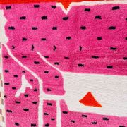 Hand-woven pink Berber rug