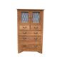 Buffet parisien vitré 1920 bois brut massif