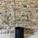 Metal umbrella stand by Forma e Funzione for Airon 1980