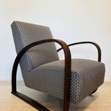 Fully restored Vintage Armchair by Jindrich Halabala model H-70 from Czechoslovakia 1950’s