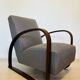 Fully restored Vintage Armchair by Jindrich Halabala model H-70 from Czechoslovakia 1950’s