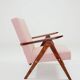 Vintage red bouclé armchair modern design zig zag 1970