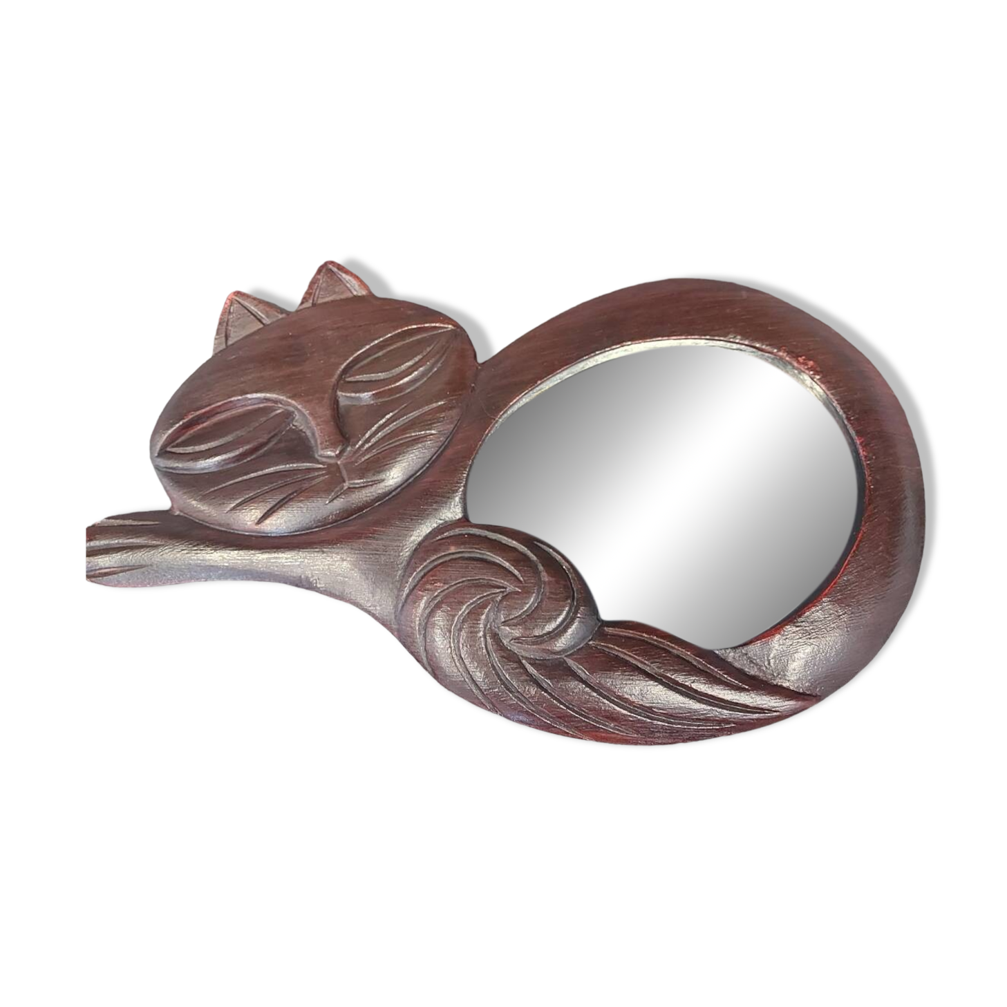 Vintage cat mirror