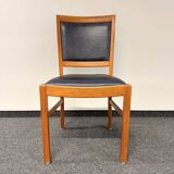 Vintage Set of 6 Solid Wood & Leather Chairs – FOLRM 75 by Andreas Hansen (Price is for 6)