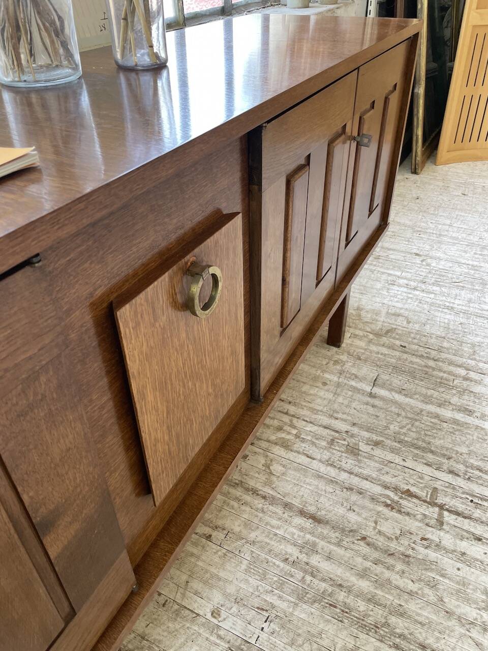 1950s modernist oak sideboard