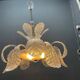 Large Murano Glass Leaf Chandelier attributed to Barovier & Toso, Ital