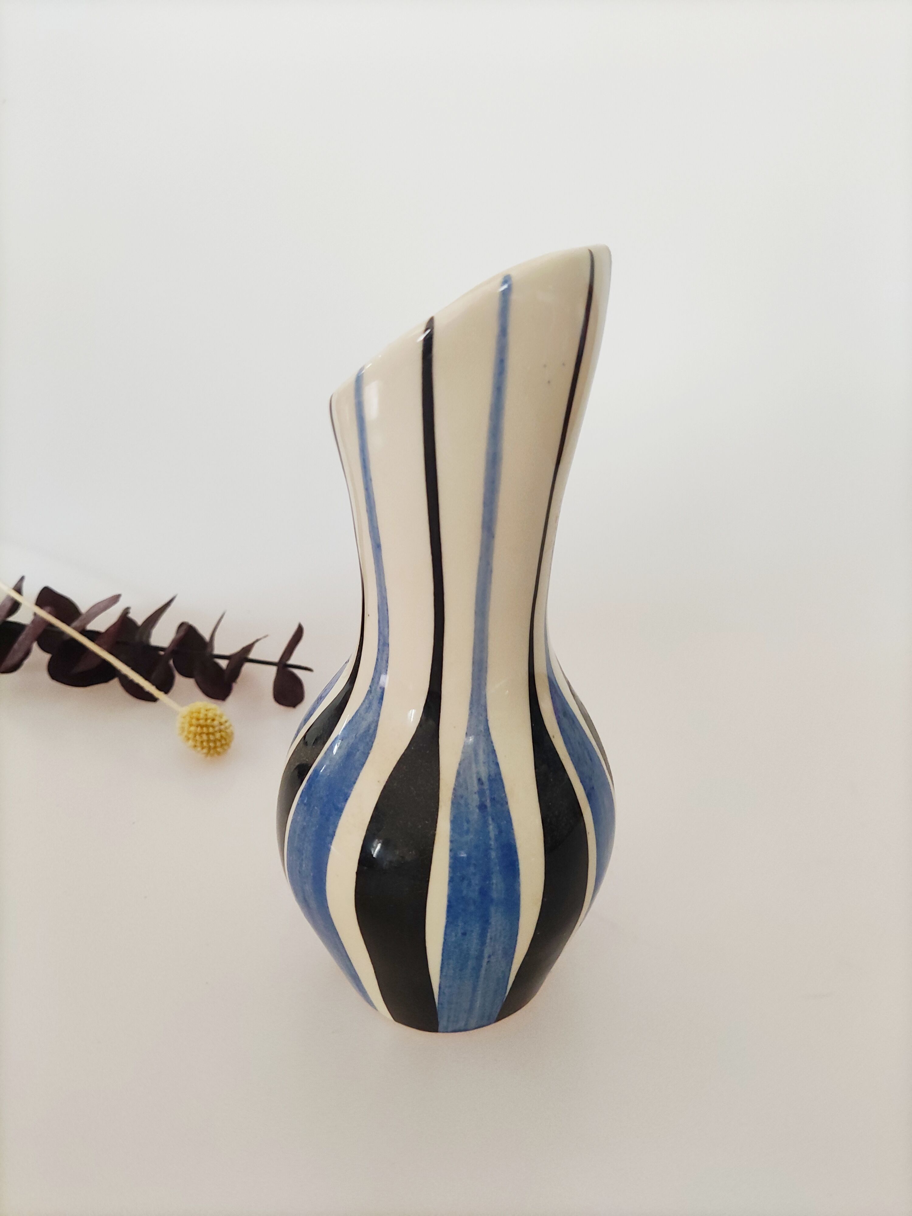 Ceramic vase signed poet laval