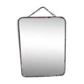 Vintage french barbershop mirror 19x24cm