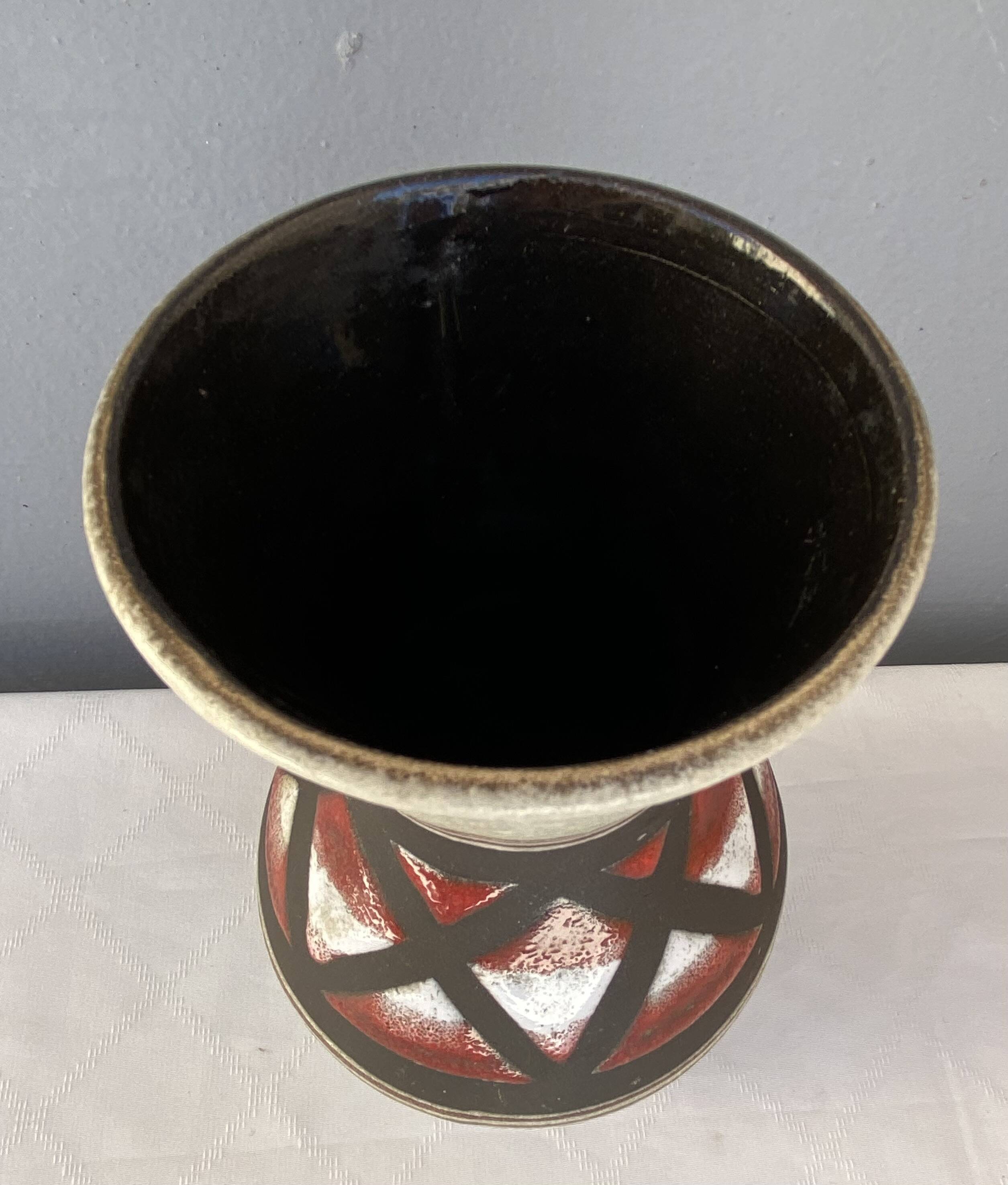 Three West German ceramic vases