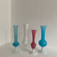 Set of 4 vintage opaline vases